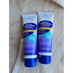 Lot of 2 Studio Selection Ultra Sunscreen Lotion SPF 50 EXP 2/25  3 Oz